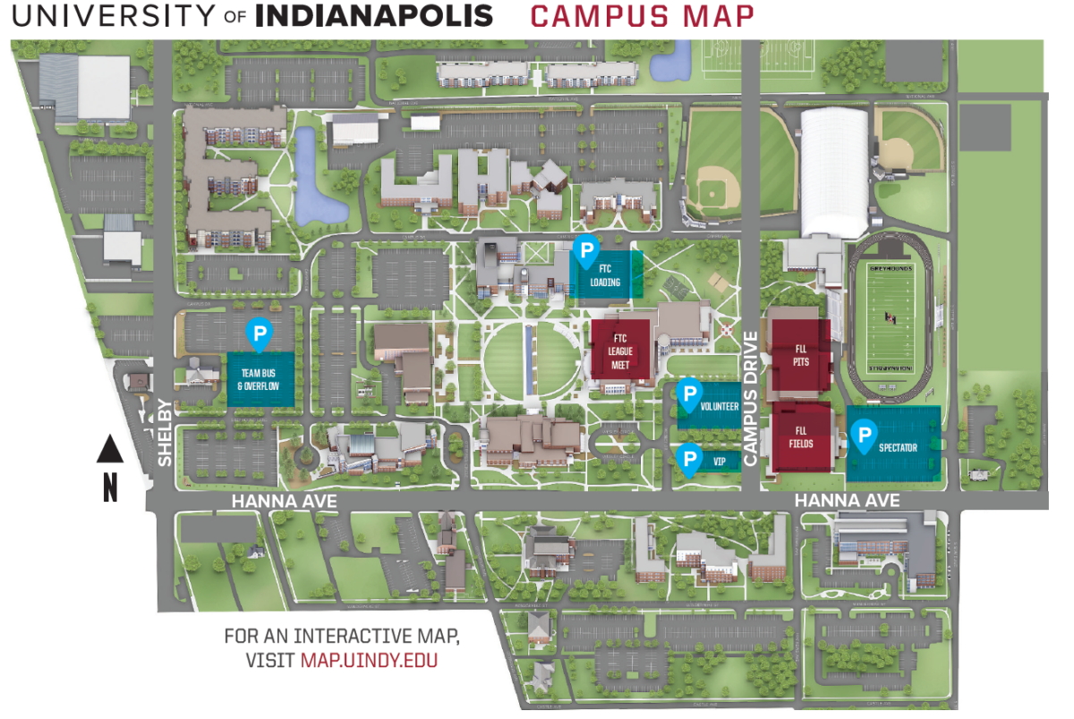 Uindy Parking Map Fll State First Indiana Robotics